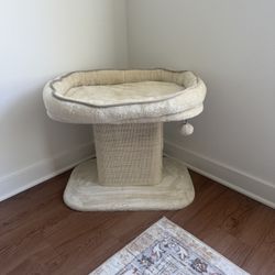 Cat Bed With Scratching Post 