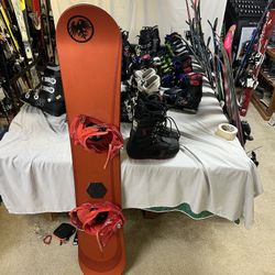 Snowboard Package With Boots And Bindings 