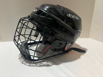 CCM Ice Hockey Helmet w/Cage Combo HTV04 MEDIUM 54-58 cm 6 3/4" to 7 1/4"