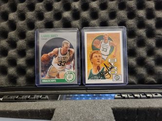 Larry BIRD 2 Card Lot w/ Auto