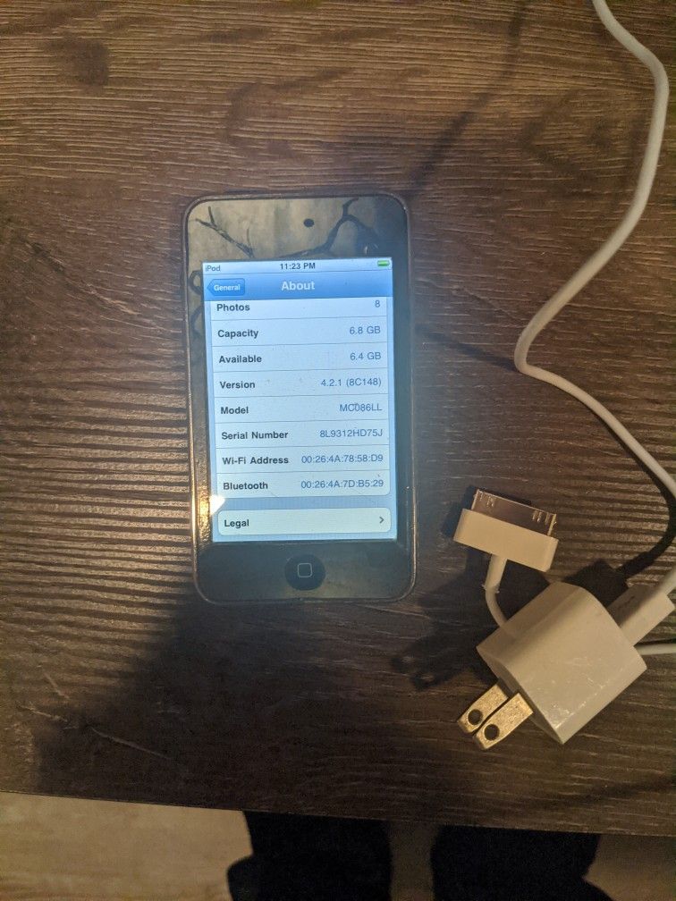 iPod Touch Model MC086LL Second Gen