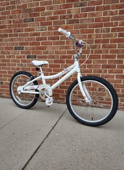 NEW FUJI ROOKIE 20 PEARL WHITE SINGLE SPEED KIDS GIRLS YOUTH BMX STYLE BICYCLE BIKE