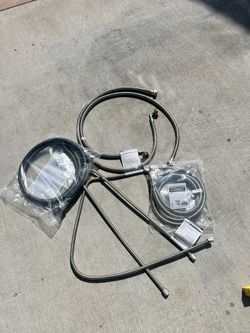 Brand New Water And Gas Supply Lines For Washer And Dryer