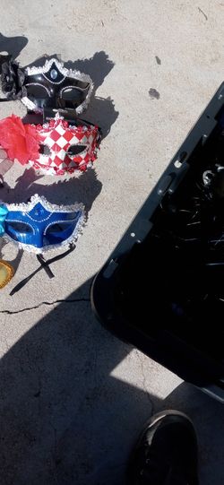 Mardi Gras Mask And Beads