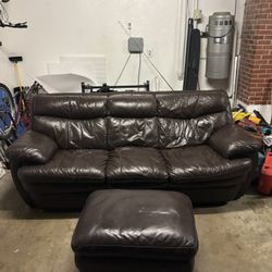 Leather Couch (Delivery Available)