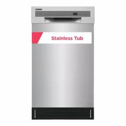 NEW Frigidaire 18 in. Front Control Built-In Tall Tub 52 dBA Dishwasher in Stainless Steel with 6-Cycles
