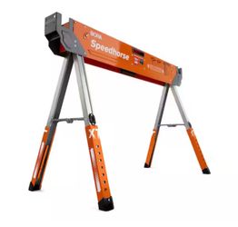 30 in. to 36 in. H Steel Speed Horse XT Adjustable Height Sawhorse with Auto Release Legs