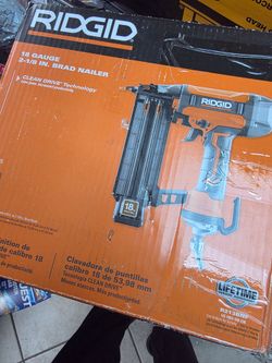 New Ridigid 18 gauge brad nailer
