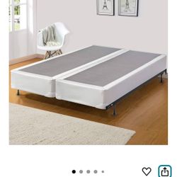 New! 8-Inch Fully Assembled Wood Split Traditional Box Spring/Foundation for Mattress Set, Queen