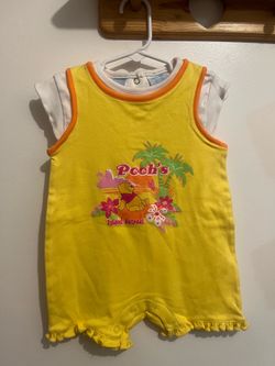 Vintage Disney Winnie the Pooh “Pooh’s Island Retreat” Romper – 18M