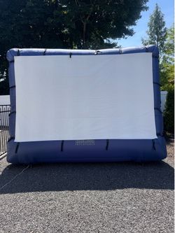 Inflatable projector screen (for outdoor use)