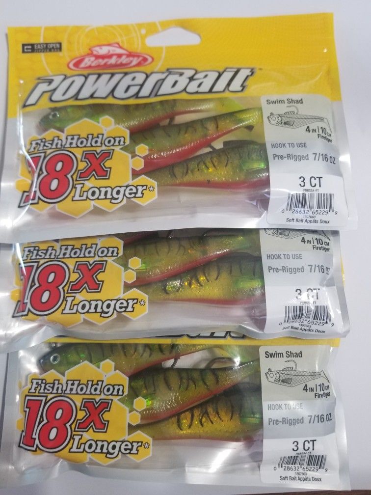 Brand New Berkley Power bait 1/4oz Pogy Swim Shad Bundle for Sale in Port  St. Lucie, FL - OfferUp