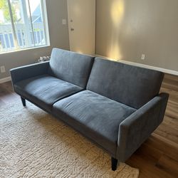 Cool Gray Futon (Price Is Negotiable)