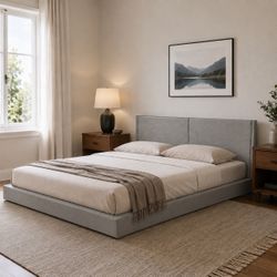 King size Bed Frame with Headboard