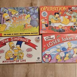 Lot of The Simpsons Board Games