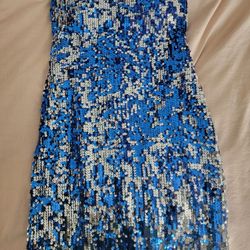 Sequin Strapless Dress