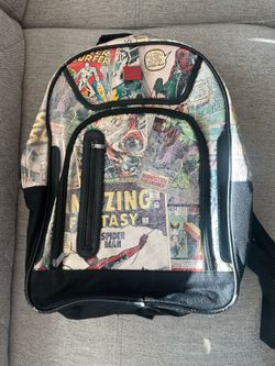 Marvel Heroes Comic Pattern Rucksack Backpack Spider Man