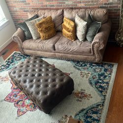 Couch Ottoman And Rug 