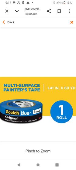 ScotchBlue Original Painter's Tape 1.41 in. x 60 yd
