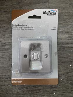 Pocket door Latch - Satin Nickel - $10