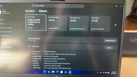 Dell 7400 laptop