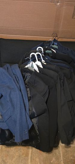 Boys black and blue coat jackets