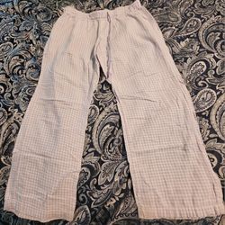Old Navy Intimates - Lavender/White Gingham Pajama Pants - Juniors Size L