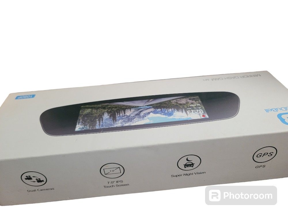 Car Mirror With Front And Back Up Camera