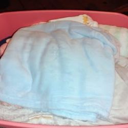 Bin Of Baby Blankets 