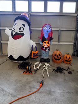 Halloween Inflatables and Decor