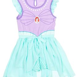 Disney Princess Ariel Big Girls Romper and Skirt Toddler to Big Kid