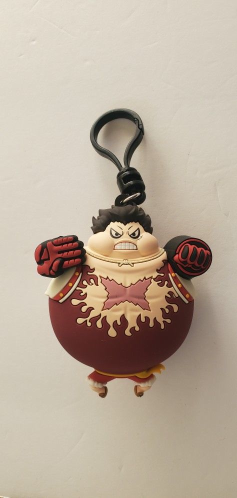 One Piece Luffy Gear 4 Figural Bag Clip Keychain