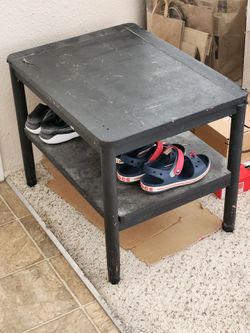 Black wooden shoe rack