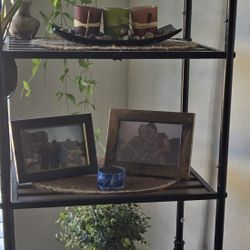 6 Tier Wood Rolling Storage Shelves Adjustable 