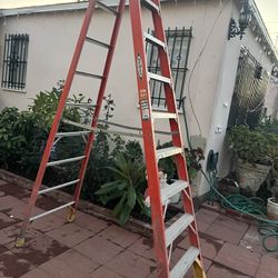 Escalera de 10 pies de fibra de vidrio