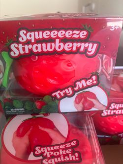 Giant squishy strawberry