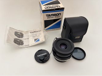 Tamron 28mm f2.5 BBAR MC Wide Angle Prime Lens Adaptall-2 Nikon AI Mount