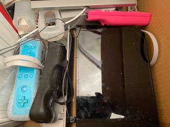 Wii console, controllers, and games