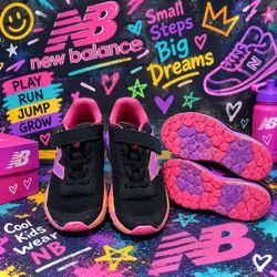 New Balance Kids Sneakers Black Pink Purple