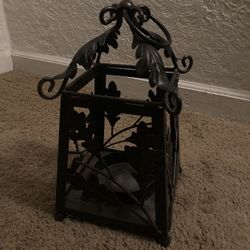 Metal Leaf Candle Holder
