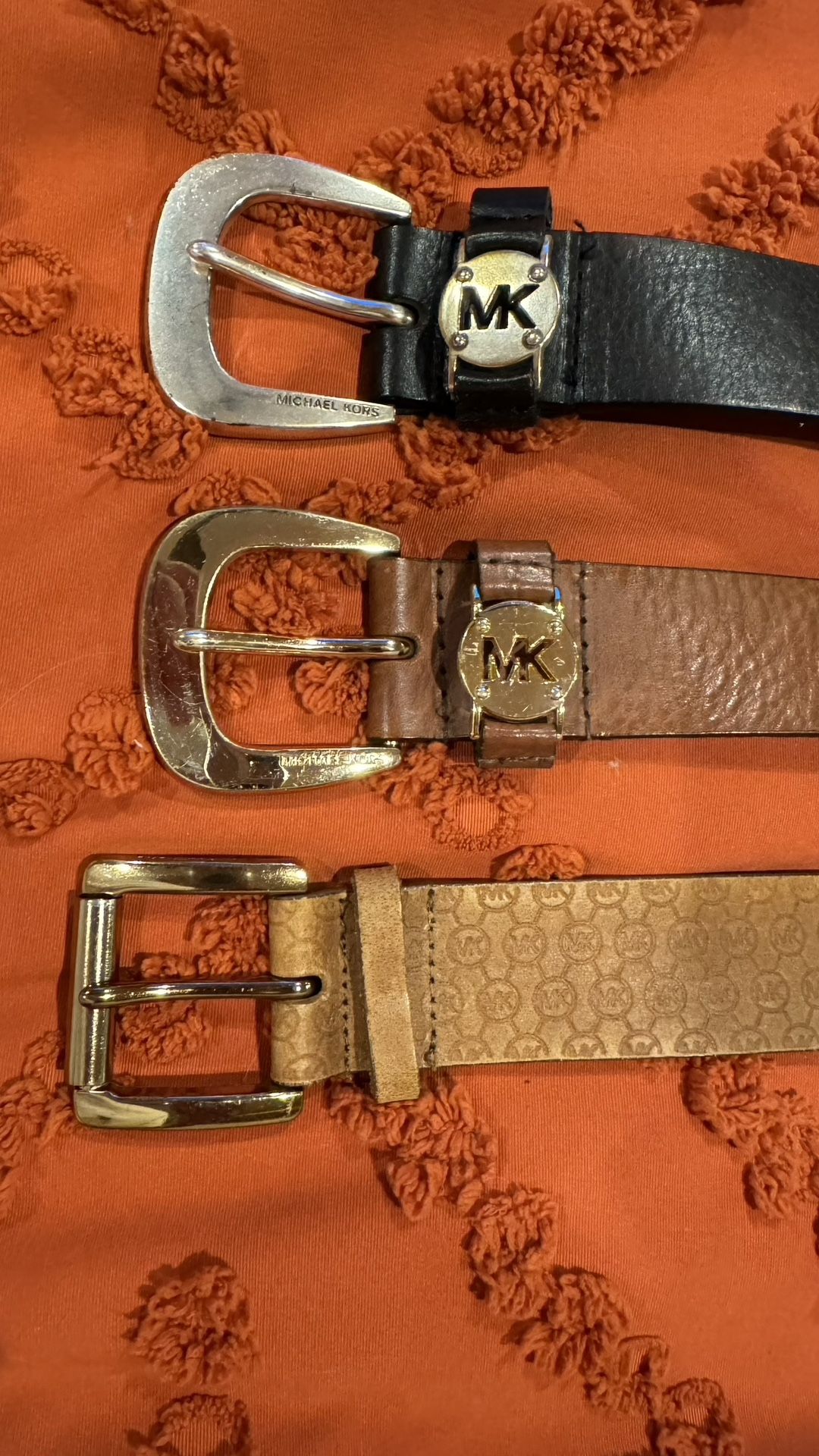 3 Woman Michael Kors Leather Belts Bundle - YES AVAILABLE