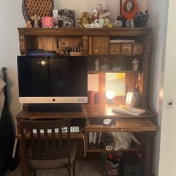 Rustic Desk & Hutch 