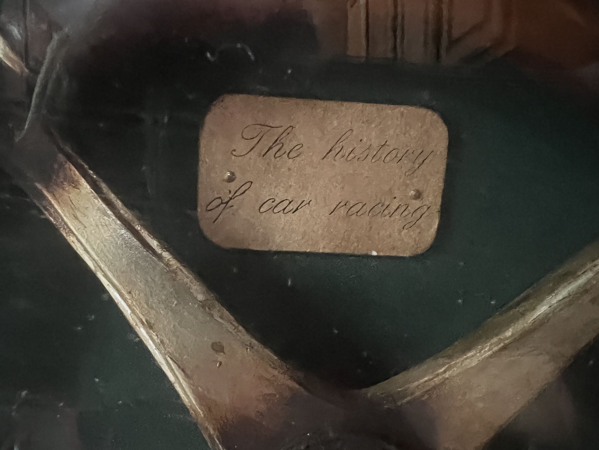 Shadow Box! 21.2lbs The History Of Car Racing!