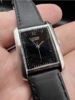 citizen Quartz Unisex Watches. 5930-S99124. Rectangular Tank Case Elegant Watch.