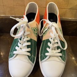 New Irish Celtic Protection Ireland Flag Low Top  casual lace up sneakers sz 44
