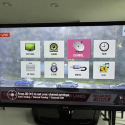 Color TV 32” With The Antena , No Remote Control , No Smart TV 