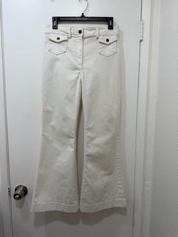Brand New Cream Wide-Leg Pants with Front Pockets
