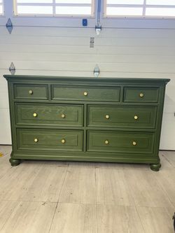 Olive green dresser