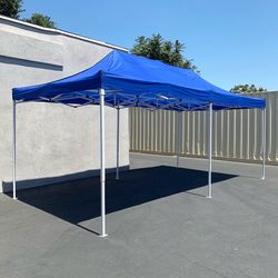 (NEW) $185 Heavy Duty 10x20 ft Ez Popup Canopy Tent Instant Shade w/ Carry Bag Rope Stake, 4 Colors