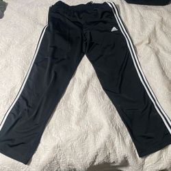 Black Adidas Trackpants Size Large